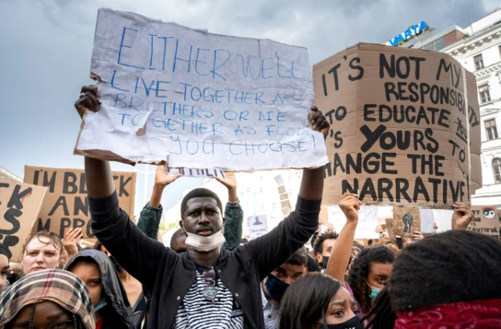 Environ 50.000 personnes, selon la police, ont manifesté à Vienne pour dénoncer la mort de l'Afro-Américain George Floyd