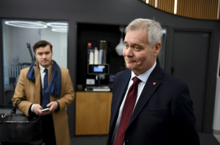 L'ancien ministre des Finances Antti Rinne, chef de file des sociaux-démocrates, le 15 avril 2019 à Helsinki