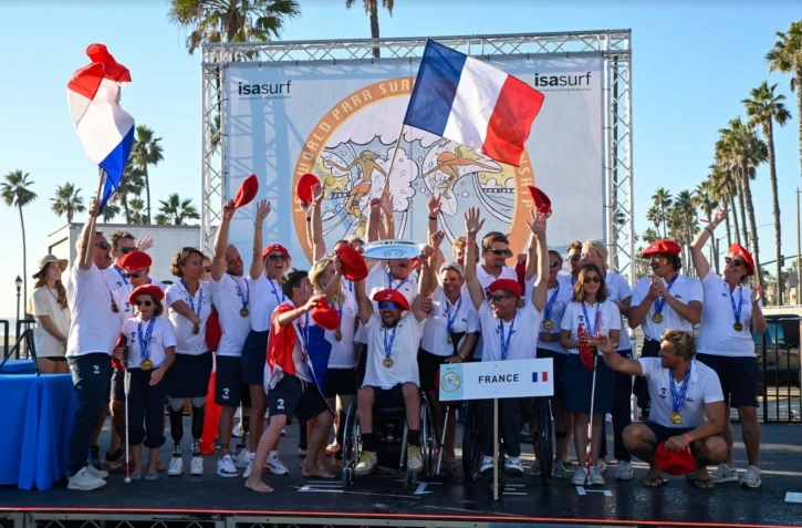 Mondiaux Para Surf 2023 : l'équipe de France championne du monde