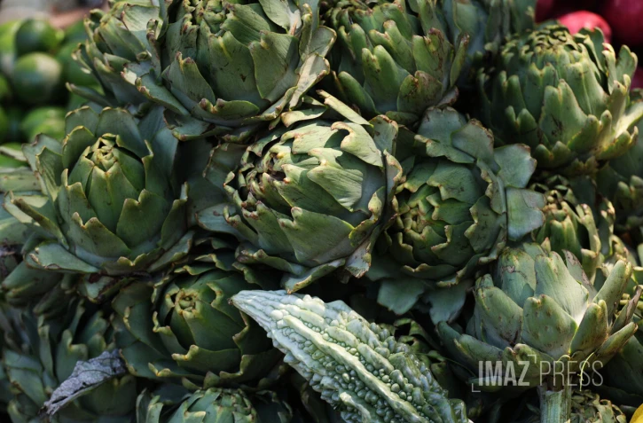 Marché forain en couleur 