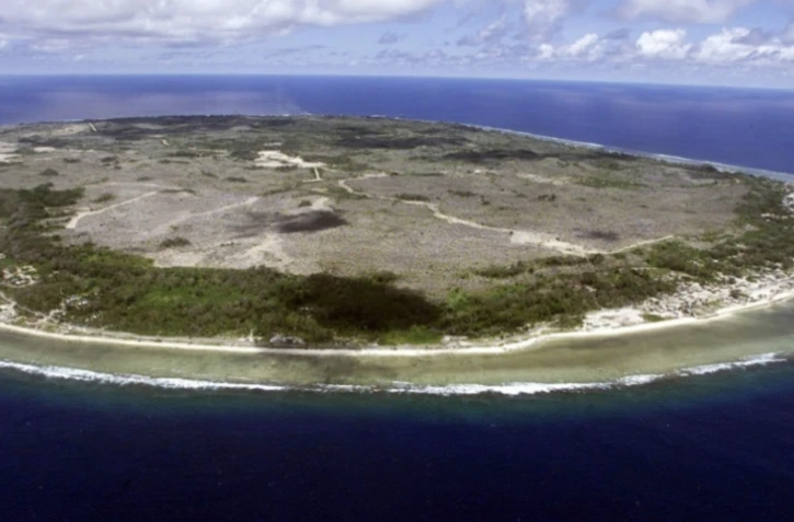 Photo aérienne de Nauru prise le 11 septembre 2001 ( AFP / TORSTEN BLACKWOOD )