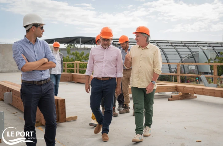 Le Port : visite du chantier d’envergure de la nouvelle école d’architecture