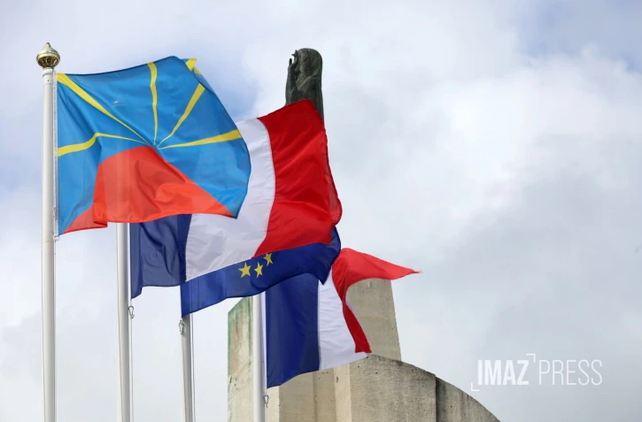 drapeau réunion et français