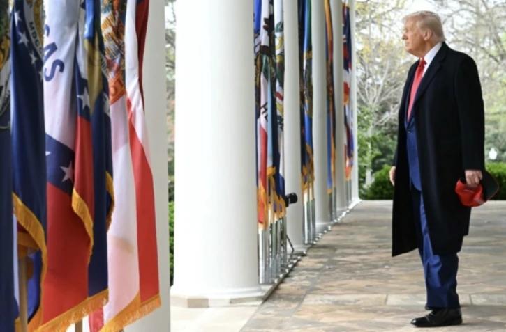 Le président américain Donald Trump à la Maison Blanche, à Washington, aux Etats-Unis, le 2 avril 2025 ( AFP / SAUL LOEB )