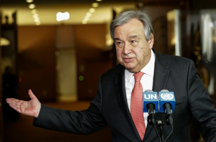 Antonio Guterres le 12 avril 2016 à l'Onu à New York