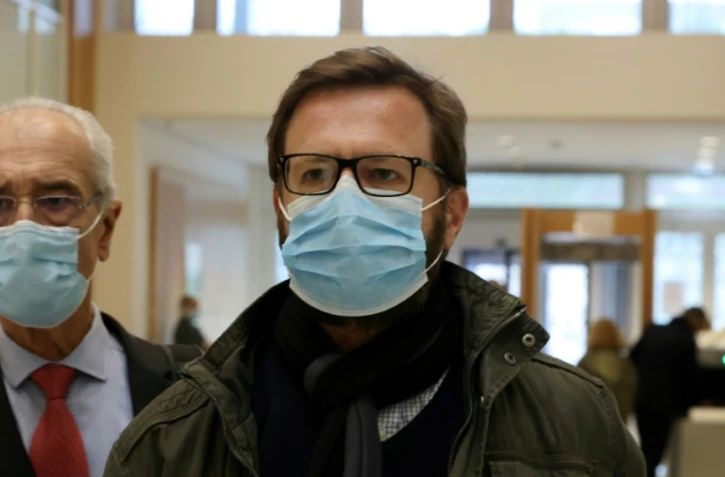 Jérôme Lavrilleux, ex-directeur adjoint  de la campagne de Nicolas Sarkozy en 2012, arrive au tribunal de Paris le 17 mars 2021