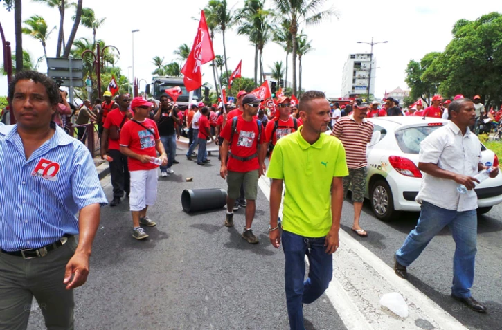 Blocage de la circulation Barachois