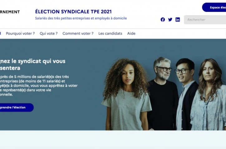 Élection syndicale TPE : lancement du site d'information et de vote 