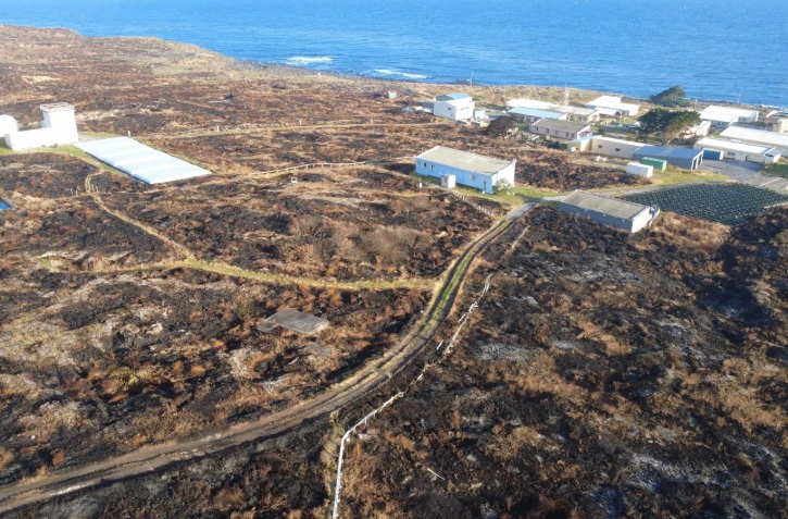 Incendie île Amsterdam
