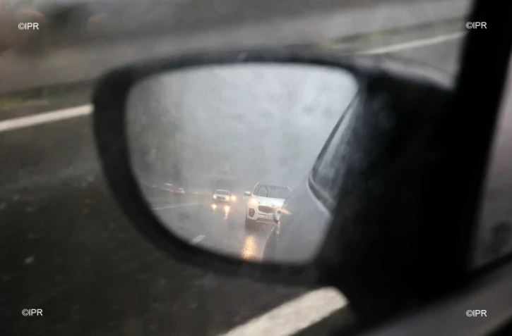 pluie route du littoral 