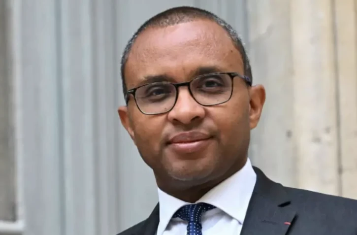 L'ancien ministre de l'Education nationale, Pap Ndiaye, le 20 juillet 2023 à Paris ( AFP / Emmanuel DUNAND )