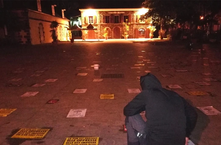 Extinction Rebellion, action à Saint-Leu