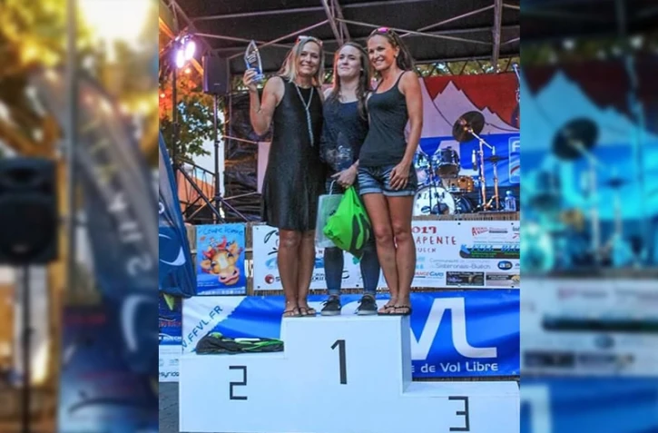 Sandy Lambert, vice-championne de France de Parapente 