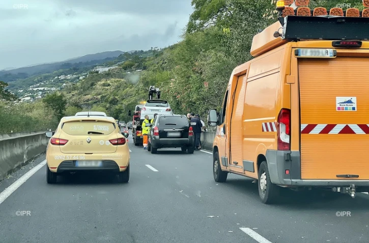bouchon potences route du littoral accident pont vinh san