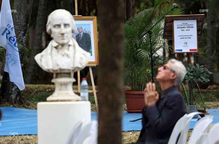 Jacques Chirac, hommage, jardin de l'État, discours, recueuillement