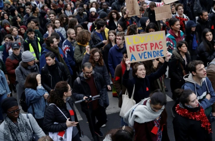 Manifestation de lycéens, le 6 décembre 2018 à Paris