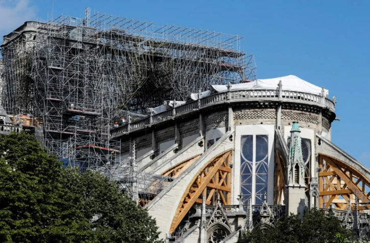 Travaux de restauration à Notre-Dame le 19 août 2019
