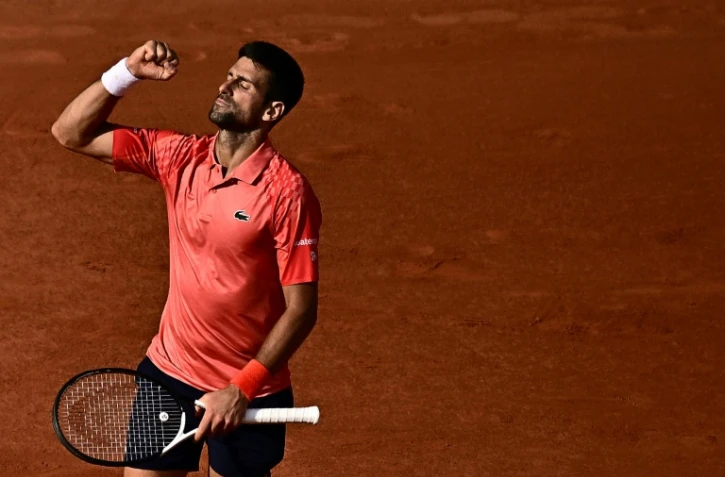Novak Djokovic qualifié pour la finale des internationaux de France de Roland-Garros, le 9 juin 2023 