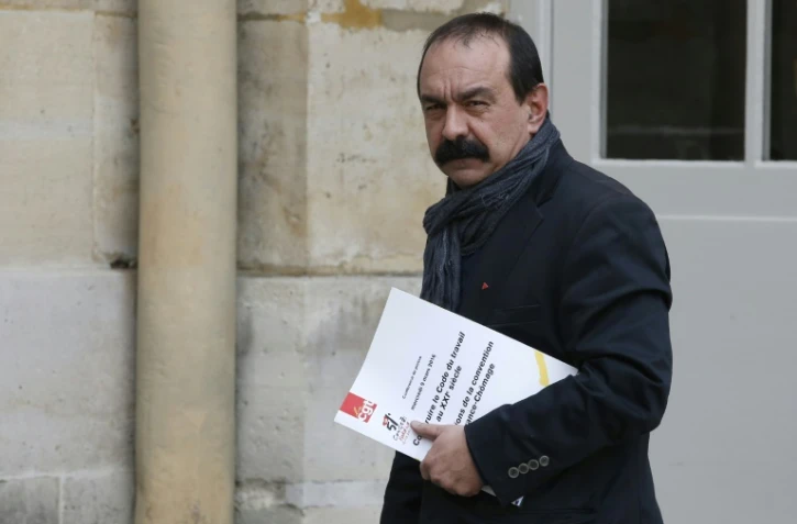 Le secrétaire général de la CGT Philippe Martinez, le 14 mars 2016