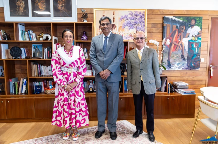 Huguette Bello reçoit le Consul général de l'Inde de La Réunion