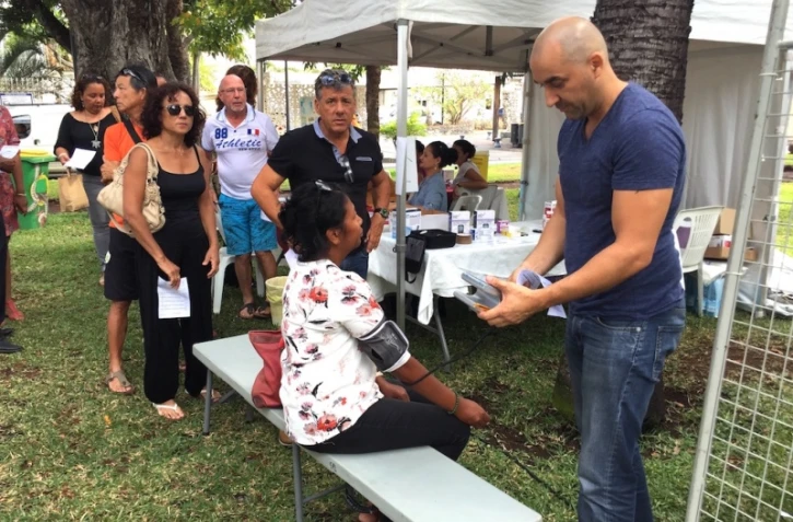 Le Centre hospitalier Gabriel-Martin organisait des dépistages de diabète à Saint-Paul. (Photo CHGM)