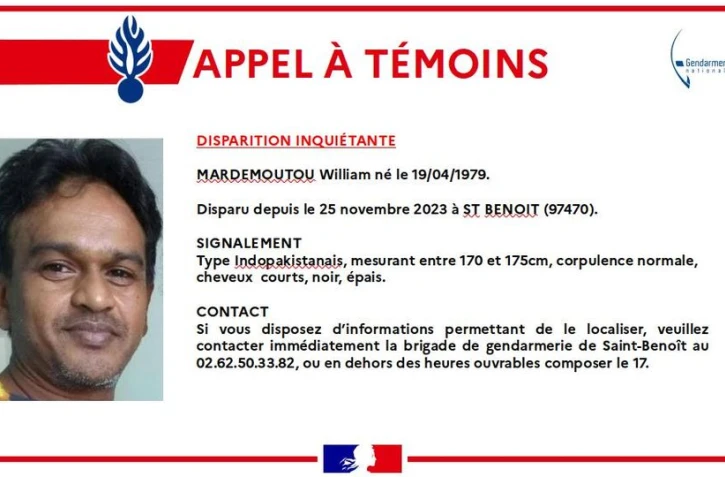 Disparition inquiétante Mardemoutou