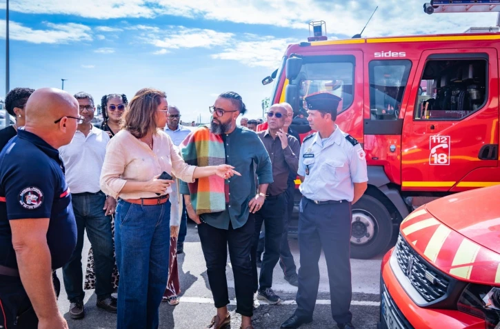 La Cinor organise une visite de terrain sur le futur site du centre de secours des sapeurs-pompiers