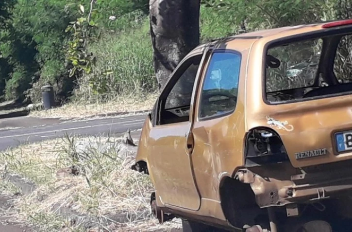 carcasse de voiture retrouvée par Band cochon