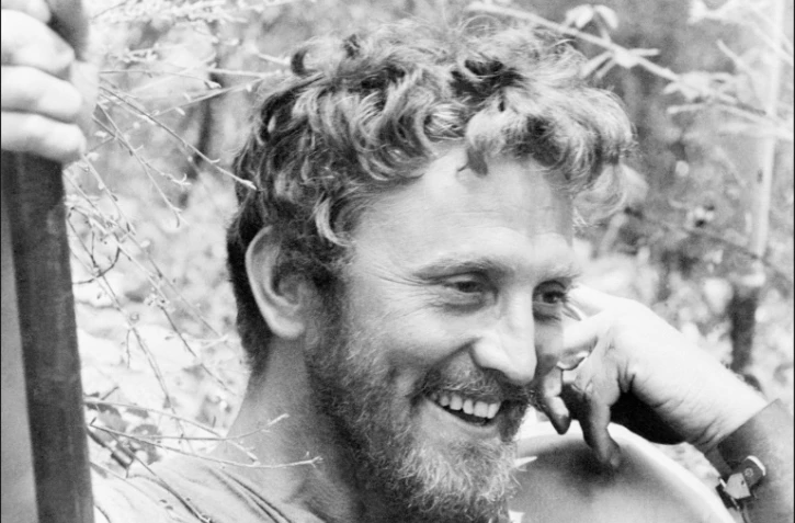 Kirk Douglas en 1960 sur le tournage du film "Spartacus"