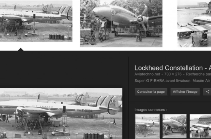 Capture d\'écran avion Air France