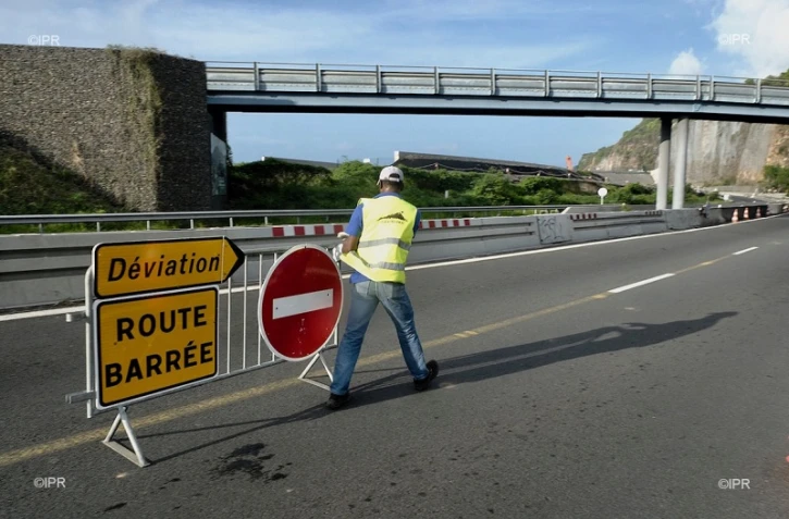 Route du Littoral fermée