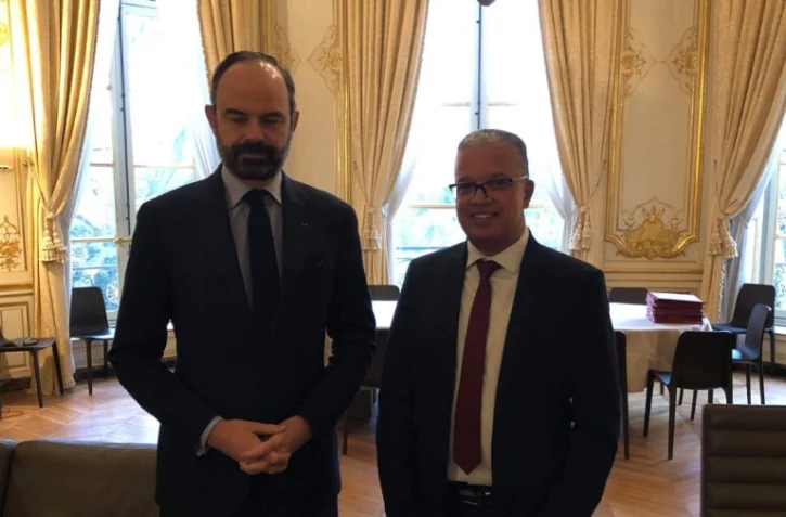 Cyrille Melchior à Matignon pour une réunion de travail