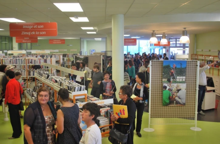 Inauguration de la médiathèque de la Chaloupe Saint-Leu