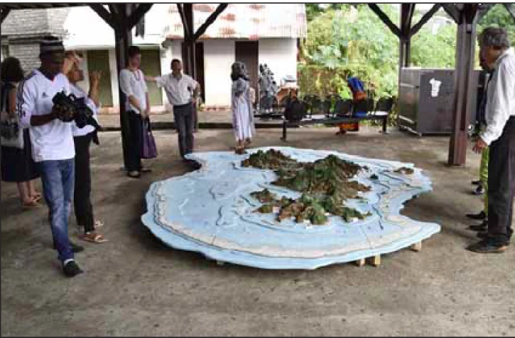 Une maquette de Mayotte pour sensibiliser sur le futur