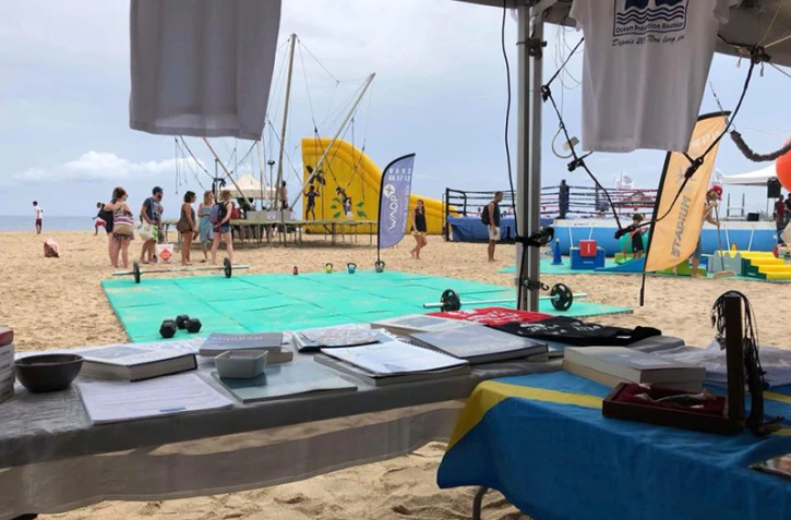 Stand de l'OPR au Elio surf challenge