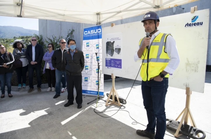 Le Tampon : visite des chantiers de la Casud