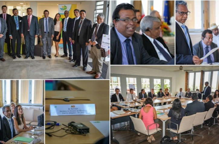 Délégation sri lankaise à La Réunion