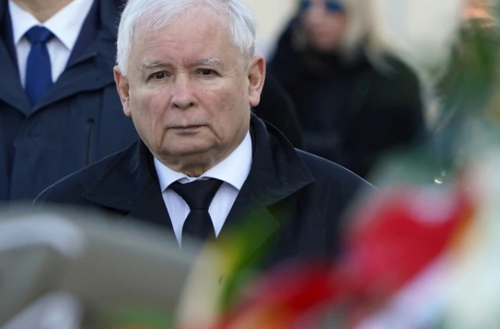 Le vice-Premier ministre polonais Jaroslaw Kaczynski à Varsovie, le 10 avril 2020