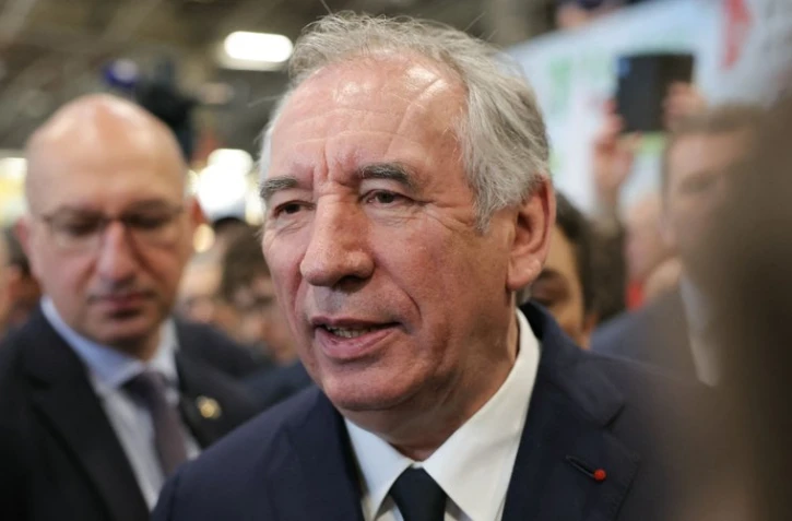  François Bayrou en visite au Salon de l’Agriculture à Paris, lundi 24 février 2025 AFP - THOMAS SAMSON 