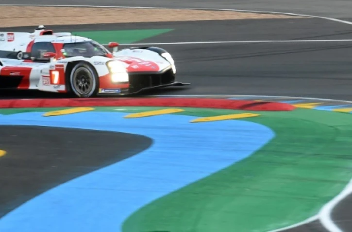 Toyota N.7 Hypercar pilotée par le Japonais Kamui Kobayashi a décroché l'Hyperpole des 24 Heures du Mans, le 19 août 2021 