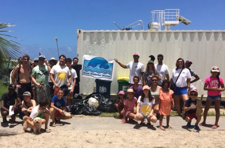 Nettoyage déchets Berguitta plage des Brisants
