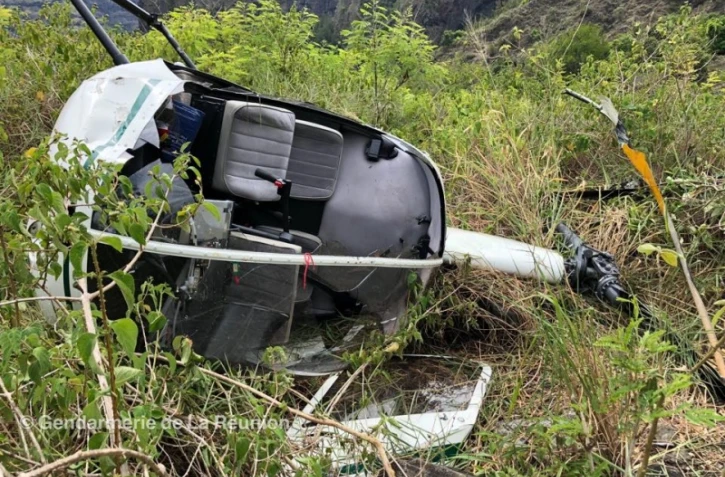crash hélicoptère  Robison mafate 