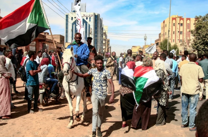 Des manifestants soudanais anti-putsch à Khartoum, le 2 janvier 2022