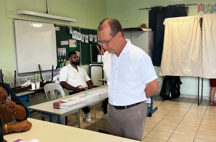 Saint-André : Éric Fruteau, ancien maire de la ville, a voté ce dimanche matin