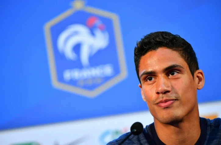 Raphael Varane pendant une conférence de presse à Istra, le 7 juillet 2018