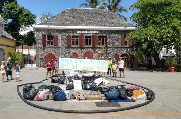 Extinction Rebellion, action à Saint-Leu
