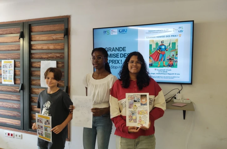 Remise des prix du concours BD-Stop-HPV : la jeunesse réunionnaise engagée pour la santé publique