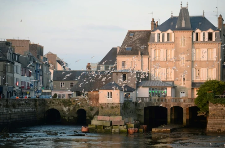 Le pont Rohan, à Landerneau, édifié en 1510, le 15 octobre 2021