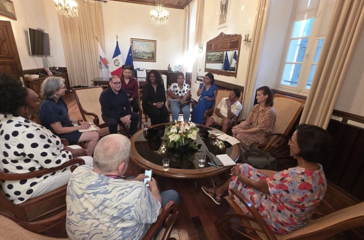 Saint-Pierre : David Lorion échange avec une délégation du Centre National de la Musique