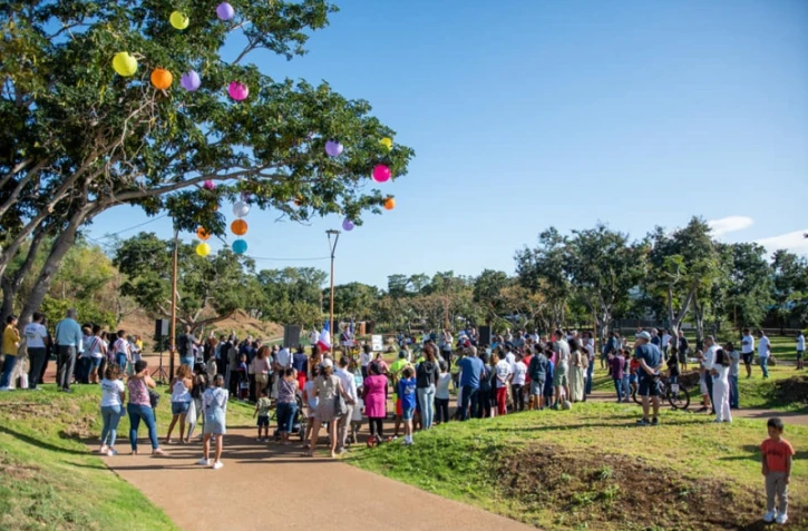 parc boisé au port inauguration